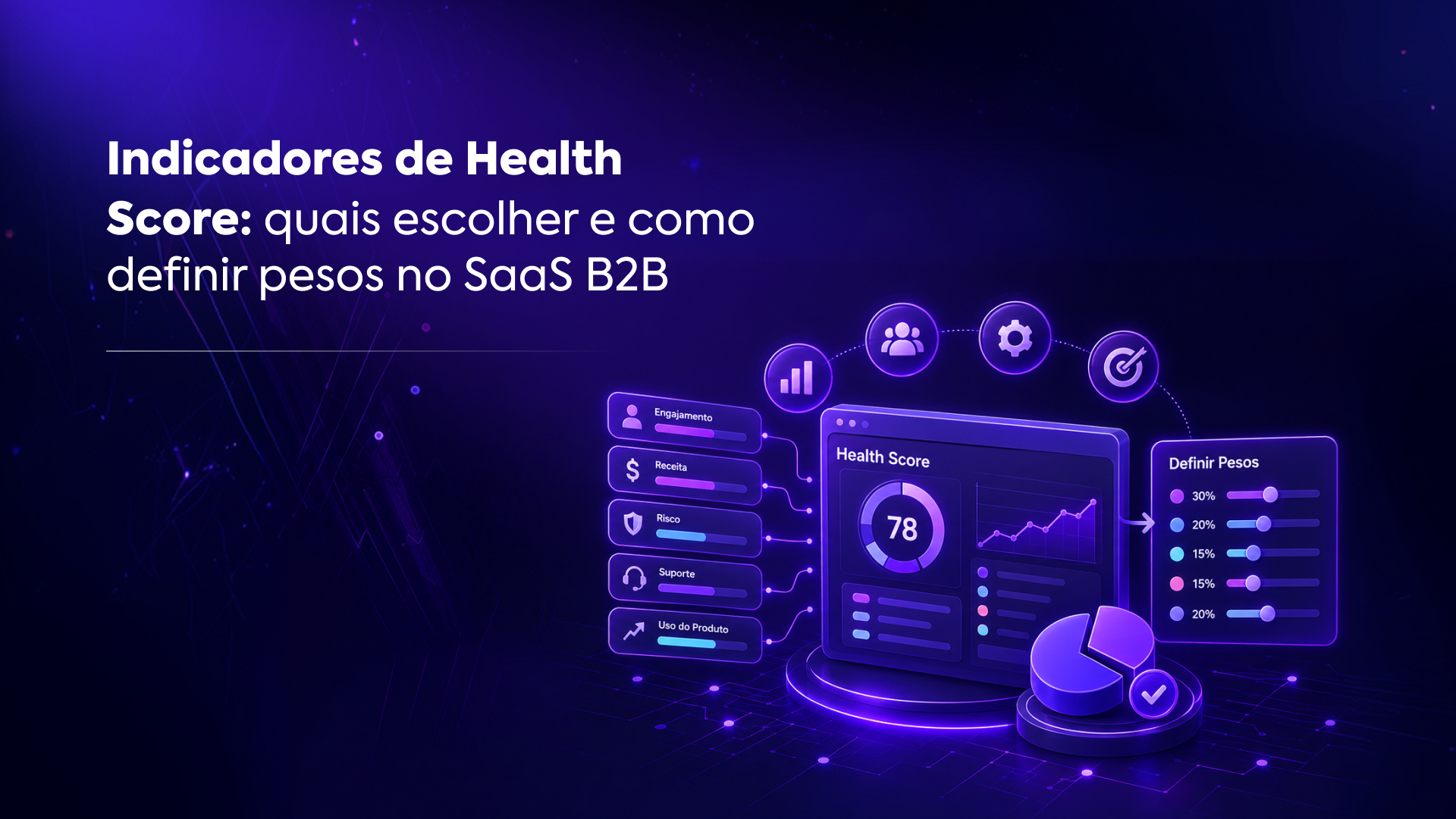 Indicadores de Health Score: quais escolher e como definir pesos no SaaS B2B